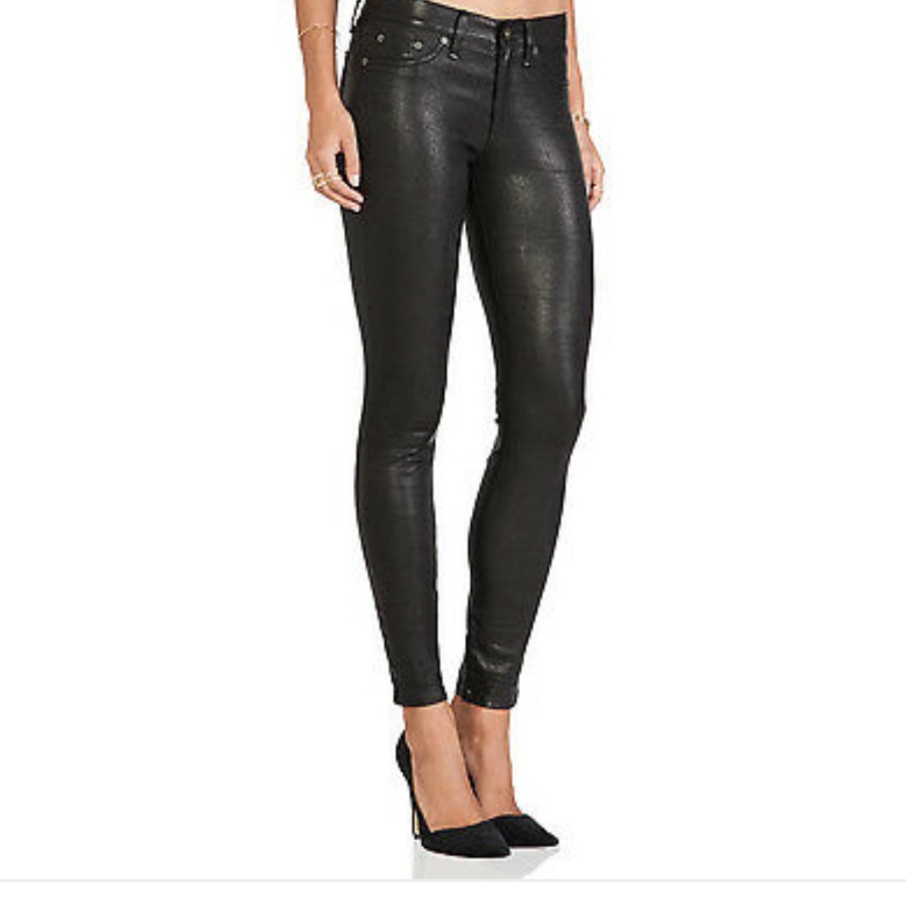 Rag & Bone Leather Skinny Jean